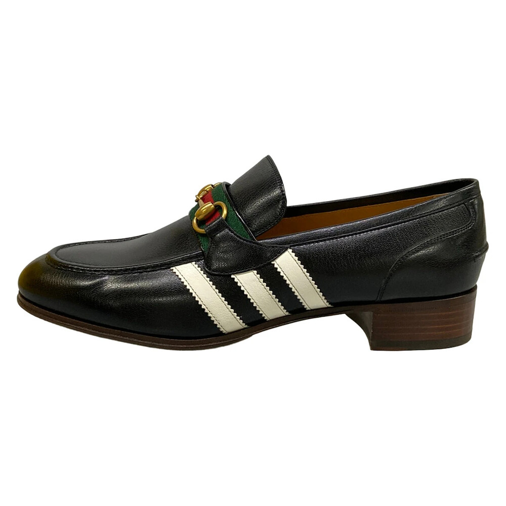 Gucci 3-Stripe Horsebit Loafers Black #307725G10B